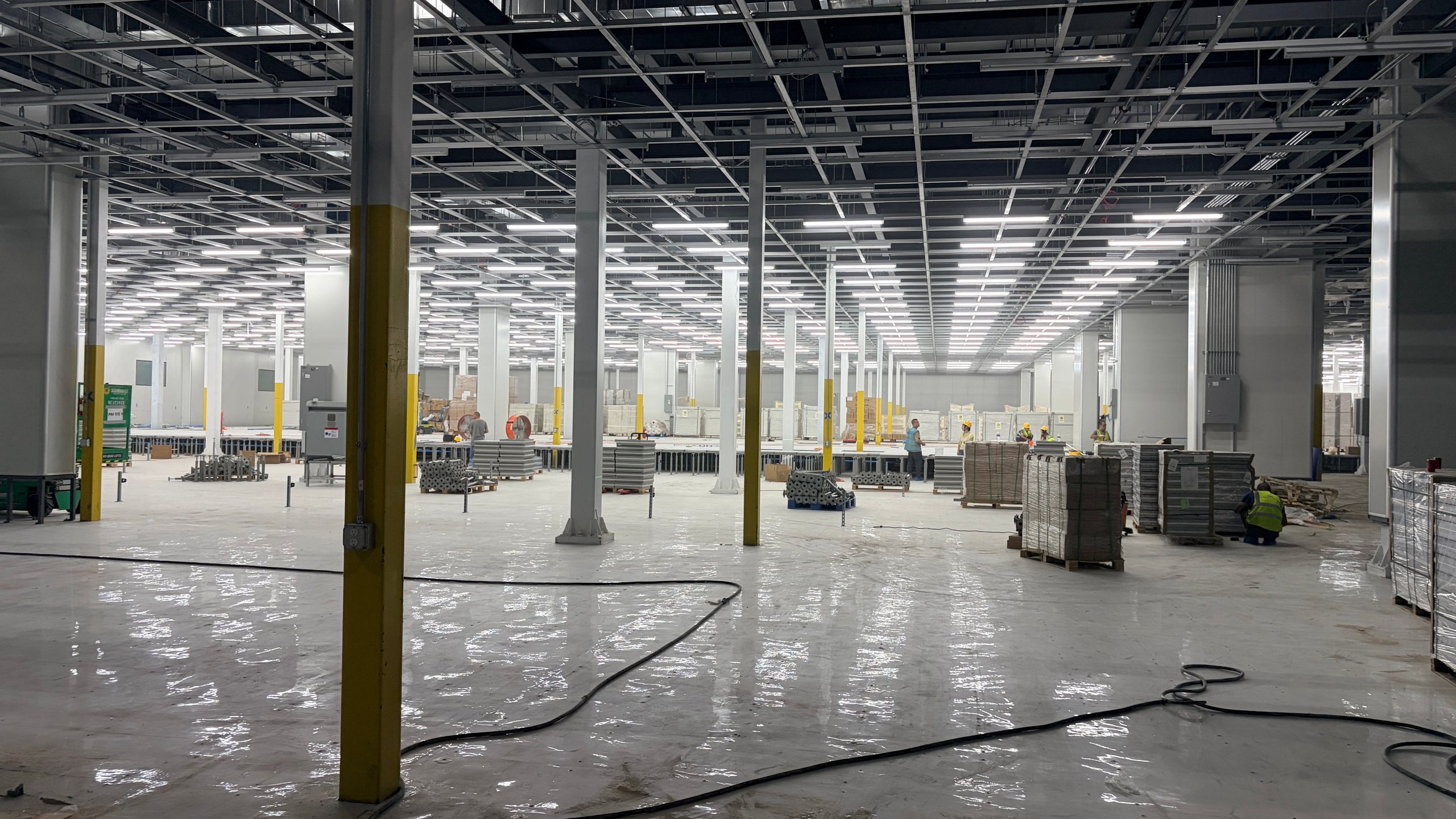 Advanced manufacturing facility fit-out in progress